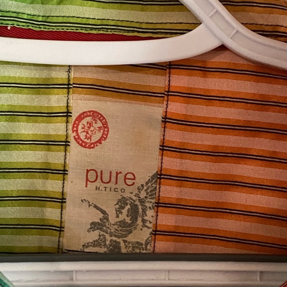 Pure M Tico Striped Button up Shirt XXL - Picture 10 of 12